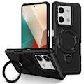 Pikkukuva 1 / 5: Xiaomi Redmi Note 13 5G -puhelimen kotelo, jossa sormuspidike ja jalusta, TPU+PC-puhelinkuori Multicolor Style E