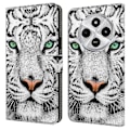 Miniatyrbild 1 av 5: TPU+PU Läder Flip Fodral För Xiaomi Redmi 14C 4G/14R 5G/Poco C75 4G Mönstertryckt Multicolor Style E