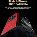 Pikkukuva 2 / 5: Oppo Find N3 5G/OnePlus Open -kotelo, ristikkäiskuvioitu kumipinnoitettu PU-nahka + PC-älypuhelinkuori Multicolor Style C