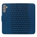 Pikkukuva 5 / 5: Samsung Galaxy A34 5G -kotelo, ruutukuvioitu PU-nahkainen puhelinlompakkokotelo Multicolor Style D