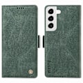 Miniatyrbild 1 av 5: YIKATU YK-005 Plånboksfodral för Samsung Galaxy S23+ Hudvänligt PU-läder Ställ Telefonfodral Multicolor Style D