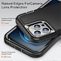 Miniatyrbilde 5 av 5: For iPhone 12/12 Pro Anti-Scratch Deksel TPU+PC Fallbeskyttelse Telefondeksel Multicolor Style A