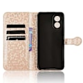 Miniatyrbild 4 av 5: För Oppo A38 4G Fodral PU Läder Präglat Vikbart Ställ Mobiltelefon Skal Multicolor Style D