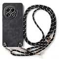 Miniatyrbillede 2 af 4: Retro læder telefoncover til OnePlus 13 med justerbar rem Multicolor Style F