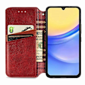Miniatyrbillede 2 af 5: Stødsikkert etui med rombe-præg, pung og stativ til Samsung Galaxy A15 4G/A15 5G Multicolor Style F