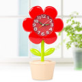 Miniatyrbillede 1 af 4: Vækkeur til soveværelset, blomstervækkeur, skrivebordsur til studerende og boligindretning Red2