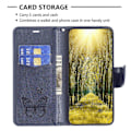 Miniatyrbillede 2 af 5: Til Nokia G42/G310 Sommerfugl Præget Telefon Cover Læder Stand Wallet Cover med Rem Multicolor Style D