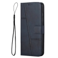 Miniatyrbillede 2 af 5: Til Vivo Y33s / Y21s / Y21 Foldbart Stativ Syning Pu Læder Etui Stativ Magnetisk Lukning Stødsikkert Flip Folio Bog Cover Med Rem Blue