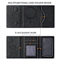 Pikkukuva 4 / 5: Yhteensopiva MagSafe-korttikotelon kanssa, kolmiosainen lompakkoteline iPhone 12-15 -puhelimille Multicolor Style B