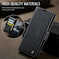 Pikkukuva 3 / 5: iPhone 13 Pro Max 6,7 tuuman kotelolle AUTSPACE A11 RFID-suojattu retro nahkainen matkapuhelinlompakkokotelo Multicolor Black