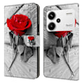 Pikkukuva 1 / 5: Xiaomi Redmi Note 13 Pro+ 5G Nahkakotelo 3D Luova Kuvio Design Käännettävä Jalusta Puhelinkotelo Multicolor Style Q