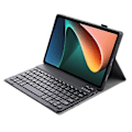 Pikkukuva 2 / 5: Type A AN05 Erittäin ohut TPU-kehys + Nahkainen jalustakotelo Bluetooth-näppäimistöllä Xiaomi Pad 5/5 Pro -laitteelle