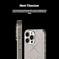 Pikkukuva 4 / 5: GKK iPhone 16 Pro -kotelo, tekstuuroitu PU-nahkapäällysteinen TPU+PC sormenjälkiä hylkivä puhelinkotelo - Harmaa Multicolor Titanium Grey