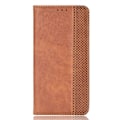 Pikkukuva 2 / 5: Samsung Galaxy Z Fold3 5G Retro -tekstuuripintainen kynäpaikalla varustettu iskunkestävä nahkainen puhelinkotelo Multicolor Style D