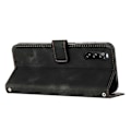 Miniatyrbillede 2 af 5: PU Læder Etui til Sony Xperia 10 V, Stand Wallet Trekant Præget Mobiltelefon Cover Multicolor Style A