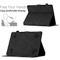 Miniatyrbild 5 av 5: 7-tums Tablet PU Läder Ställ Fodral Fjäril Tryckt Korthållare Tablet Skydd Multicolor Style A