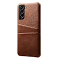 Miniatyrbillede 2 af 5: KSQ Velbeskyttet PU Læderbelagt Hård PC-etui med Design med Dobbelte Kortpladser til Samsung Galaxy Multicolor Style I