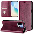 Miniatyrbillede 3 af 5: For OnePlus 13T 5G Wallet Cases Retro Tekstur RFID Blokerende Læder Telefon Cover Multicolor Wine Red