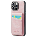 Miniatyrbillede 2 af 5: FIERRE SHANN iPhone 16 Pro Etui Kortholder Støtteben Læder RFID-blokering Bagcover Multicolor Style F