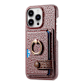 Pikkukuva 2 / 5: Y2 iPhone 16 Pro Max -puhelinkotelo, jossa sormipidike, jalusta, korttipaikka ja nahkainen takakansi Multicolor Date Apricot