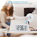 Miniatyrbild 3 av 5: 2xDigital väckarklocka,bordsklocka,batteridriven LCD elektronisk klocka Dekorationer för sovrumssats
