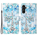 Pikkukuva 1 / 5: YB Pattern Printing Leather Series-4 Samsung Galaxy A15 4G -kotelo PU-nahkainen puhelinlompakkokotelo Multicolor Style B