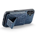 Pikkukuva 4 / 5: FIERRE SHANN 024 -tyylinen iPhone 16 -kotelo korttipidikkeellä ja jalustalla, vahapintainen nahka + TPU-puhelinkuori Multicolor Style D