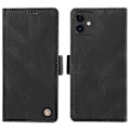 Miniatyrbillede 1 af 5: YIKATU YK-005 PU Læder Flip Cover til iPhone 11, Wallet Stand Hud-berørings Telefon Cover Multicolor Style E