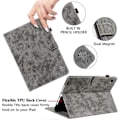 Miniatyrbillede 5 af 5: Lædercover til Samsung Galaxy Tab A9 med sødt tigerprint og justerbart stativ Multicolor Style C