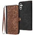 Miniatyrbild 1 av 5: YX0020 Plånboksfodral i Läder för Samsung Galaxy A15 5G Multicolor Coffee