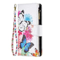 Miniatyrbillede 5 af 5: BF03 Telefon Cover til Samsung Galaxy A15 4G Etui Wallet Lynlås Læder Shell Multicolor Style F