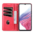 Miniatyrbild 2 av 5: Azns Pu Läder Phone case För Samsung Galaxy A04e 4g, Stativ Magnetic Absorption Flip Cover Red