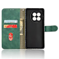 Miniatyrbillede 4 af 5: Læder Etui til OnePlus 13R 5G/Ace 5 Pro 5G Hudfølelse Anti Drop Wallet Flip Telefon Cover Multicolor Green