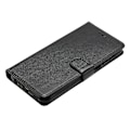 Pikkukuva 4 / 5: Samsung Galaxy S24+ Nahkainen Puhelinkotelo Lompakko Jalustalla ja Kätevällä Hihnalla - Vihreä Multicolor Black
