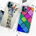 Miniatyrbilde 2 av 4: Søtt mønstertrykk Design Myk TPU Tynn Støtsikker Deksel for iPhone 13 Pro 6.1 tommer Multicolor Style C