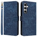 Miniatyrbillede 1 af 5: Læder Wallet Case med RFID-blokering til Samsung Galaxy A35 5G - Grøn Multicolor Blue