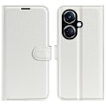 Miniatyrbild 1 av 5: Phone case för Oppo K11 5g plånbok Litchi Texture Shell anti-scratch Stativ Pu Läder Cover White