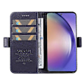 Miniatyrbillede 2 af 5: YIKATU YK-003 Læder Wallet Case med Magnetisk Lukning til Samsung Galaxy A55 5G Multicolor Sapphire