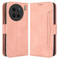 Miniatyrbilde 1 av 5: For vivo X90 Pro 5G Multiple Card Slots PU Leather Phone Cover Stand Wallet Phone Case Multicolor Style C