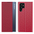 Pikkukuva 1 / 5: Samsung Galaxy S24 Ultra -kotelo PC+PU-nahkainen katseluikkunallinen läppäteline puhelinkotelo Multicolor Style F