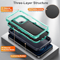 Miniatyrbilde 4 av 5: For iPhone 12/12 Pro Anti-Scratch Deksel TPU+PC Fallbeskyttelse Telefondeksel Multicolor Style D