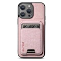 Miniatyrbillede 4 af 5: SUTENI H02 til iPhone 12 6,1 tommer/12 Pro 6,1 tommer Cover Vertikal Flip PU Læder Etui Multicolor Style E