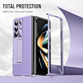 Miniatyrbild 5 av 5: För Samsung Galaxy Z Fold5 5G Läder PC Fodral Stötsäkert Ställ Telefonskal Multicolor Style F