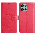 Pikkukuva 1 / 5: Motorola Moto G75 5G -kotelo PU-nahkainen puhelinlompakkokotelo hihnalla Multicolor Style C