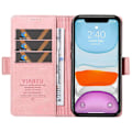 Miniatyrbillede 2 af 5: YIKATU YK-005 PU Læder Flip Cover til iPhone 11, Wallet Stand Hud-berørings Telefon Cover Multicolor Style G