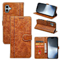 Pikkukuva 1 / 5: iPhone 16 Plus -kotelo, vasikannahkakuvioinen nahkainen jalustallinen kirjatyylinen puhelinkotelo Multicolor Style C