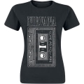 Miniatyrbild 1 av 3: Nirvana As You Are Tape Dam T-shirt Svart, Vanlig Black XXL