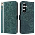 Miniatyrbillede 1 af 5: Læder Wallet Case med RFID-blokering til Samsung Galaxy A35 5G - Multicolor Green