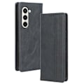 Pikkukuva 1 / 5: Samsung Galaxy Z Fold5 5G Retro PU-nahkainen puhelinkotelo magneettisella sulkemistelineellä Multicolor Style D