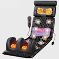 Miniatyrbild 2 av 9: Elektrisk Massagematta (svart) med 10 Zoner - Total avslappning från nacke till fötter